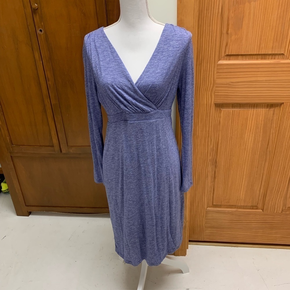 ATHLETA super soft long sleeve jersey knit dress size PM L-38 20in pit pit